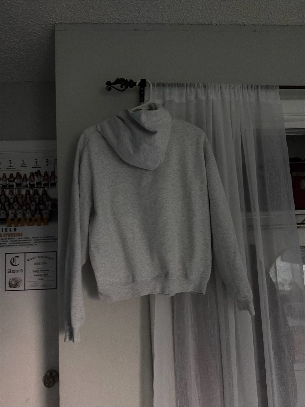 Garage women’s Light Heather Gray Crewneck Sweatshirt - Picture 2 of 4
